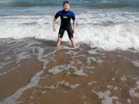 beadnell 007  In the sea at Lunan Bay. : beadnell