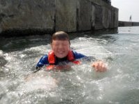 beadnell 046  It's a bit wet! : beadnell