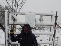 bothy 067  A bit snowy on the way out. : bothy