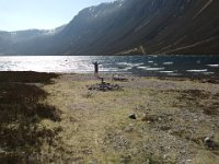20190422 141126  Very windy loch at end of bike ride.