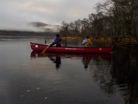 invermaillie 047  Euan and Shan practicimg their paddle strokes. : invermaillie
